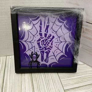 Spider Peace Plaque Gothic Decor Halloween Picture Halloween core